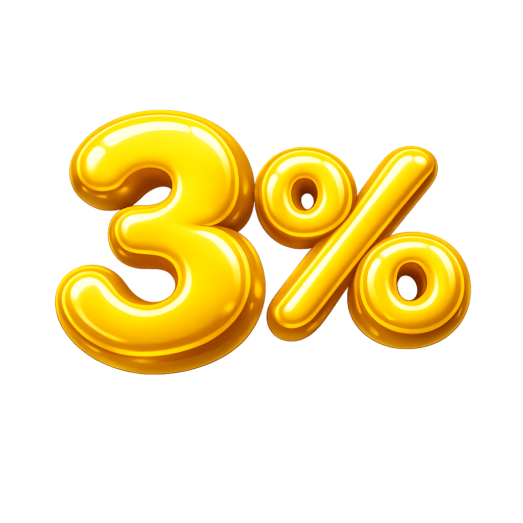 3% bonus